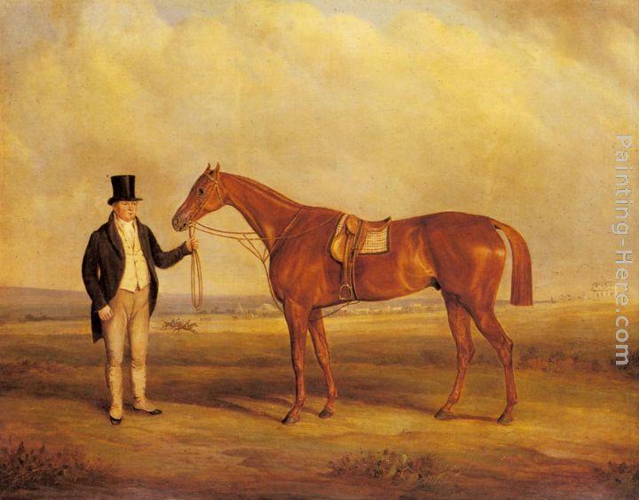 John Ferneley Snr A Gentleman Holding Dangerous, the Winner of the 1833 Derby